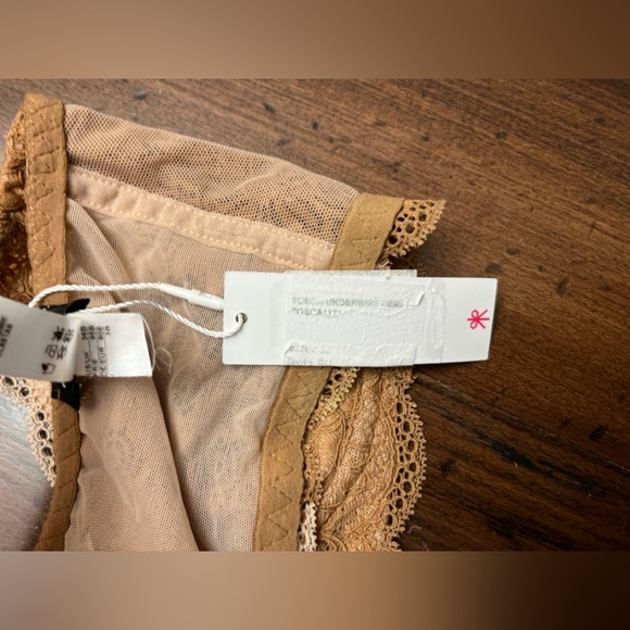 Cosabella Tosca Underwire Demi Bra Size 36B Brown Cream Lace Sexy Intimate NWT - Picture 7 of 12